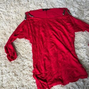 Annabelle vintage y2k 2000s womenโs Red Women's Scoop Neck Tank Top